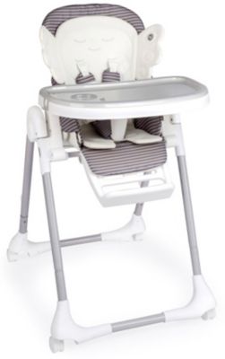 Стульчик для кормления Happy Baby Wingy, серый