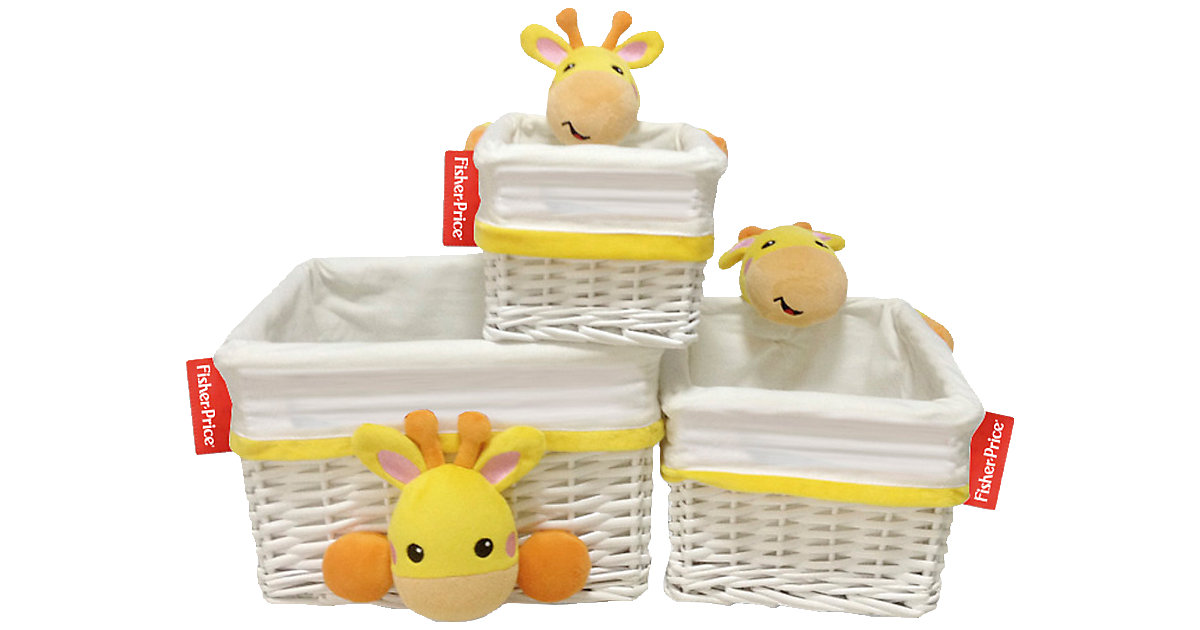 Fisherprice · Weidenkorb Giraffe, weiß, 30 x 20 x 25 cm Fisherprice · Weidenkorb Giraffe, weiß, 30 x 20 x 25 cm