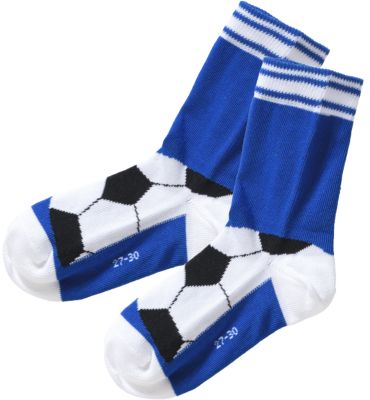 Socken , Fuball blau Gr. 23-26 Jungen Kleinkinder