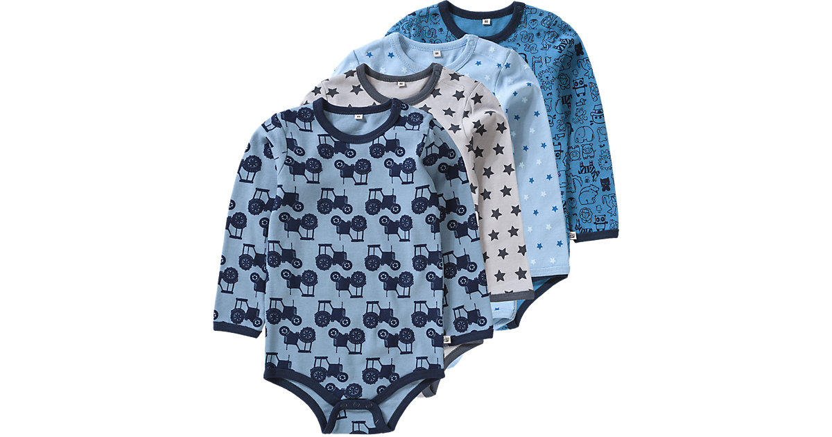 Pippi Langstrumpf · Langarmbodys 4er Pack Gr. 74 Jungen Baby Pippi Langstrumpf · Langarmbodys 4er Pack Gr. 74 Jungen Baby