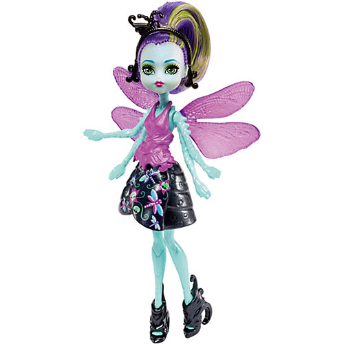 Мини-кукла Monster High «Цветочные Монстры» Стрекоза Вингрид с питомцем, 13 см от Mattel
