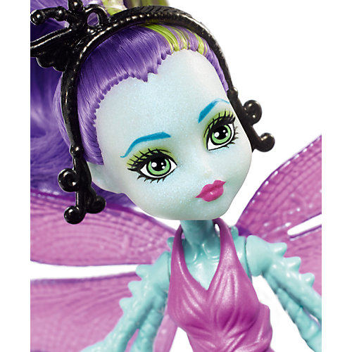Мини-кукла Monster High «Цветочные Монстры» Стрекоза Вингрид с питомцем, 13 см от Mattel