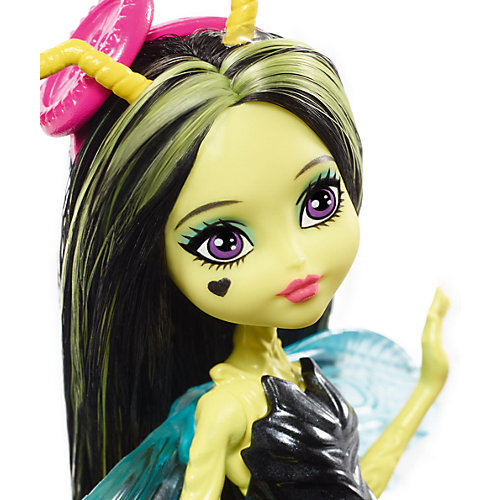Мини-кукла Monster High «Цветочные Монстры» Пчела Беатрис с питомцем, 13 см от Mattel