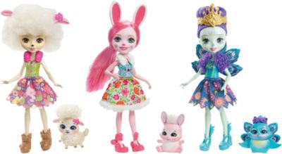 Набор из трех кукол со зверюшками Enchantimals,15см