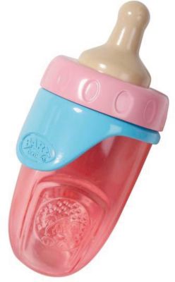 Бутылочка, BABY born, бирюзово-красная