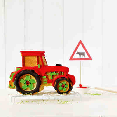 3D-Vollbackform Kalle der Traktor