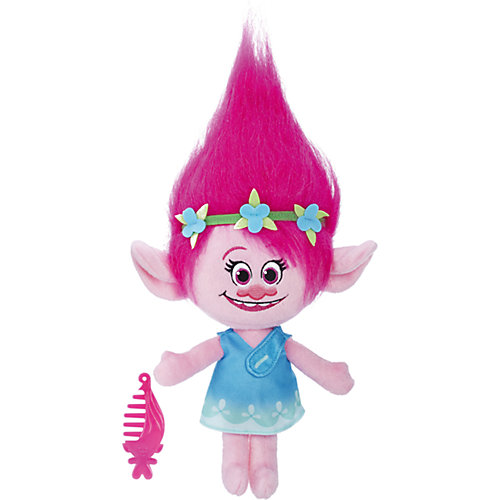 Мягкая игрушка "Тролли" - Говорящая Поппи, звук, 35.5 см от Hasbro
