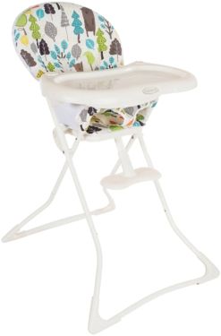 Стульчик для кормления,Tea Time, Graco, Bear Trail, белый