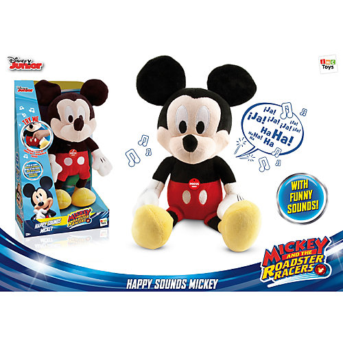 Disney Мягкая игрушка "Микки и весёлые гонки: Микки Маус" (34 см, звук) от IMC Toys