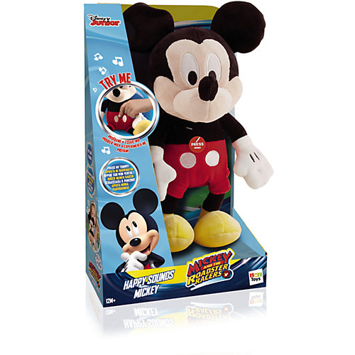 Disney Мягкая игрушка "Микки и весёлые гонки: Микки Маус" (34 см, звук) от IMC Toys