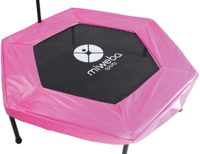 Miweba JUMPNESS Fitness Trampolin Hexagon 48`inklusive Pad, pink myToys