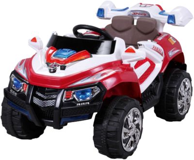 Elektroauto Jeep 8188 ZHE/FTF 2 x 35 Watt Motor, rot/wei�