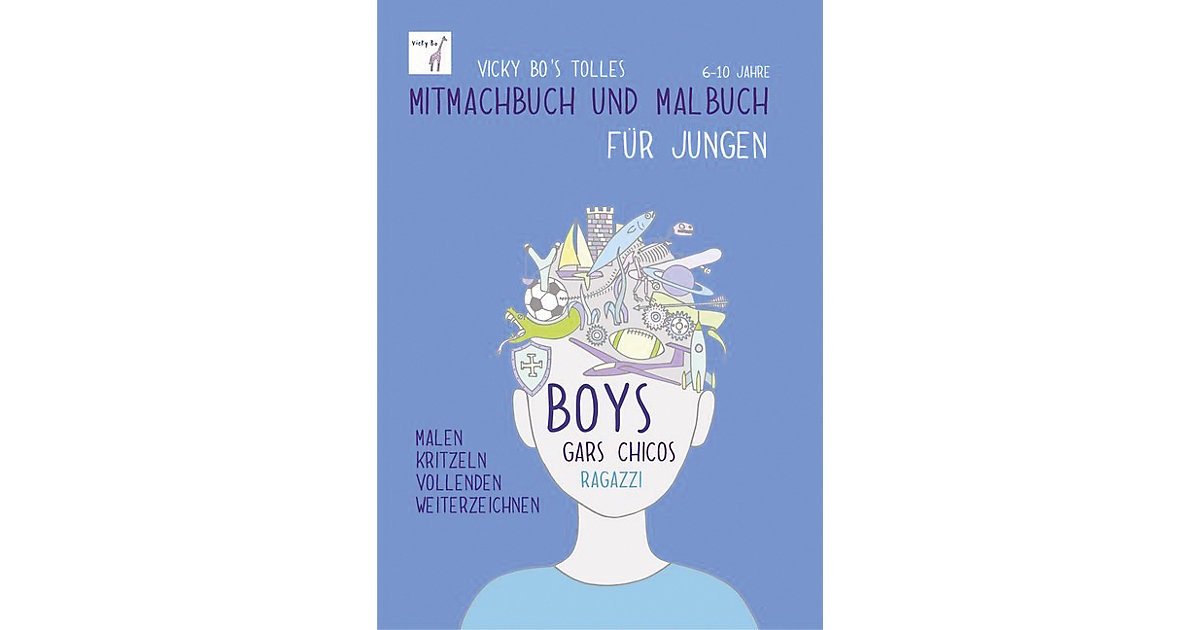 Buch - Vicky Bo´s tolles Mitmachbuch und Malbuch Jungen Kinder