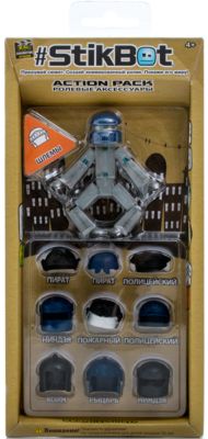 Фигурка с аксессуарами Шлемы, Stikbot, синий