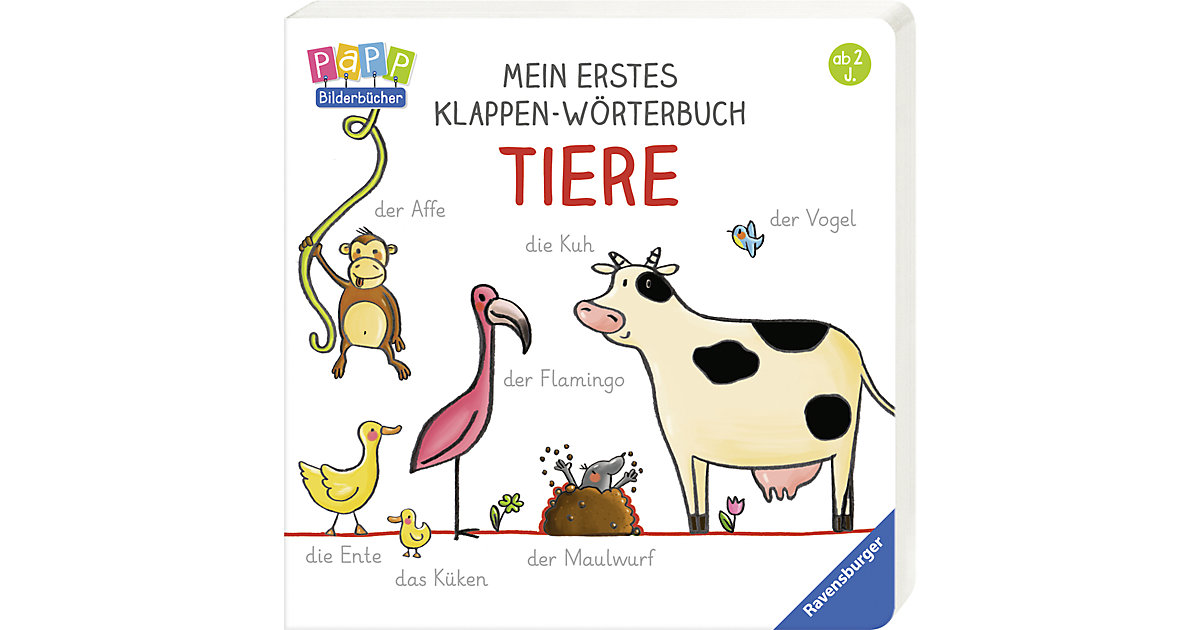 Buch - Mein erstes Klappen-Wörterbuch: Tiere