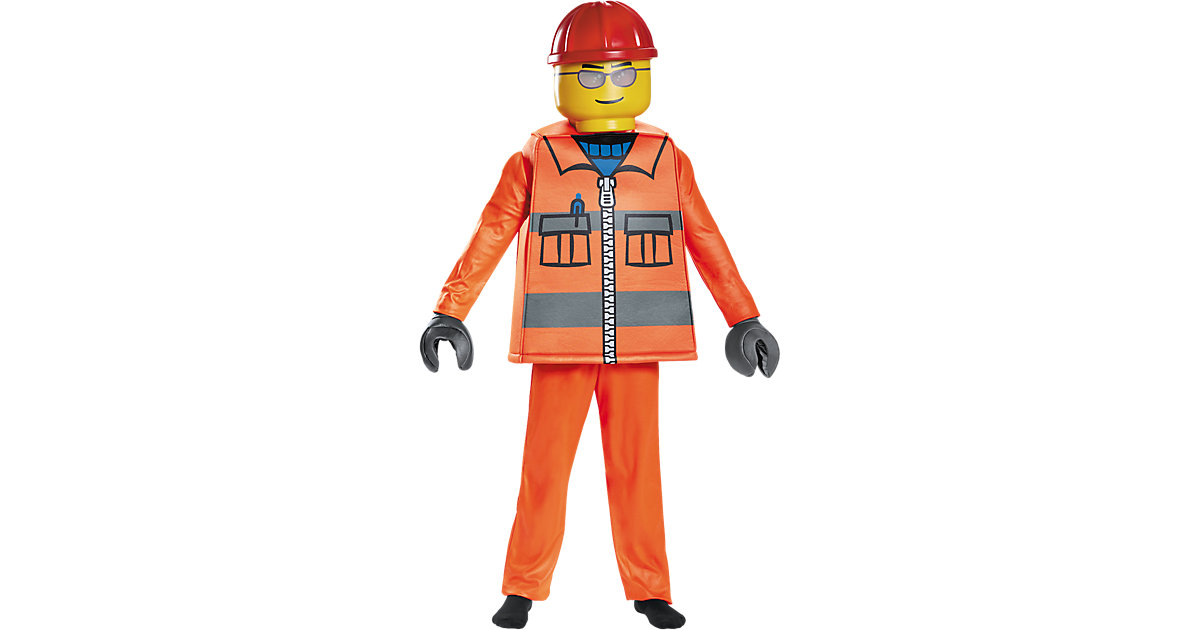 Kostüm LEGO Bauarbeiter Deluxe, 5-tlg. Gr. 128/134