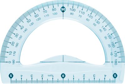 Centrum Транспортир 10 см., 180 град., пластиковый