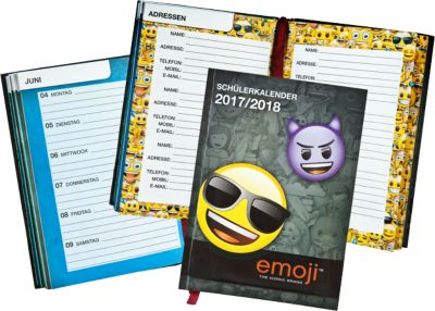 Buch - Schülerkalender Emoji 2017/2018