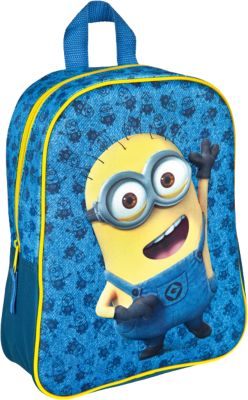 MNVA7622 3D Kinderrucksack Minions blau-kombi