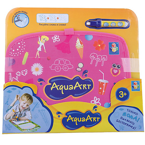 Коврик для рисования, розовый, 1toy AquaArt от 1Toy