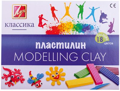 Луч Пластилин 12 цветов