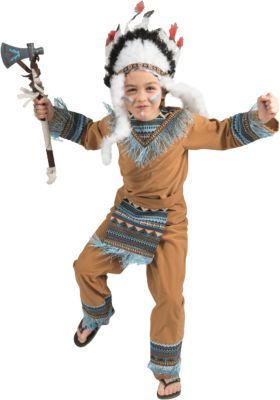 Kleiner Büffel Cherokee Indianer Kinderkostüm NEU Jungen Karneval Fasching Ver 