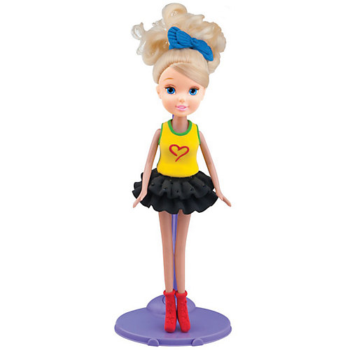 Набор для лепки с куклой Fashion Dough, Блондинка в черной юбке от TOY TARGET