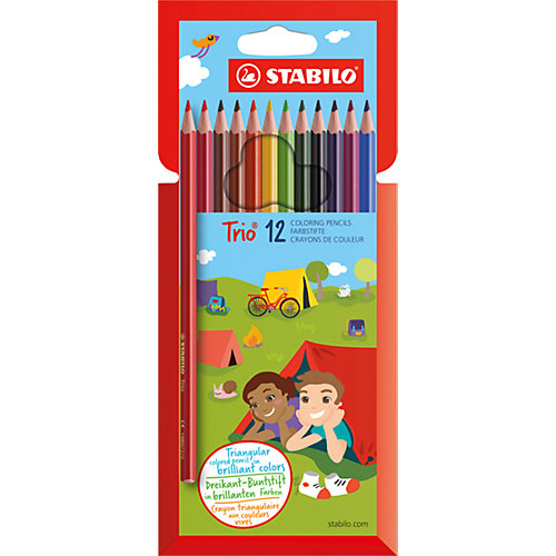 Карандаши цветные 12цв TRIO от STABILO