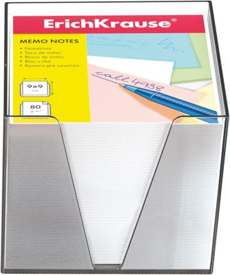 Erich Krause Бумага настольная  90*90*90 мм в пластиковом контейнере