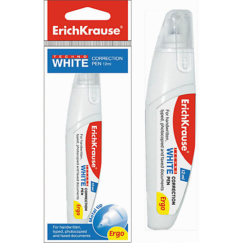 Erich Krause Ручка-корректор TECHNO WHITE Ergo, 12 мл, в пакетике от Erich Krause