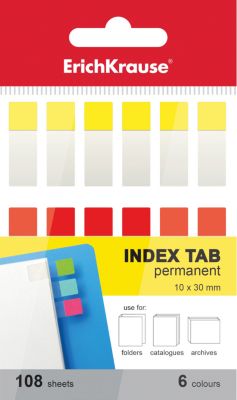 Erich Krause Архивные закладки с клеевым краем  6х10х30мм