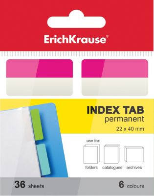 Erich Krause Архивные закладки с клеевым краем 6х22х40мм