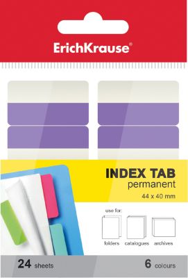 Erich Krause Архивные закладки с клеевым краем 6х44х40мм