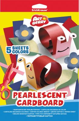Erich Krause Перламутровый картон ArtBerry В5 5 листов 5 цветов