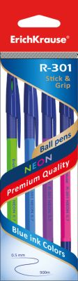 Ручка шариковая Stick&Grip R-301 NEON 0,7мм, 40 цвета