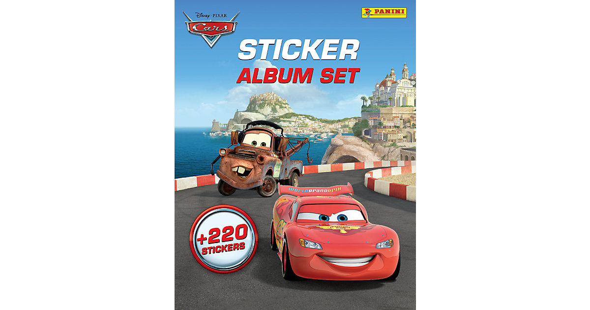 Buch - PANINI Sticker-Album-Set Cars, inkl. 220 Sticker