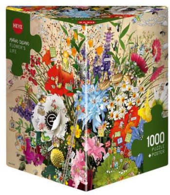 Пазлы "Жизнь цветов", 1000 деталей, Heye