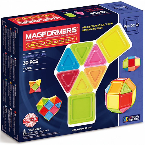 Магнитный конструктор 714006 Window Solid 30 set, MAGFORMERS от MAGFORMERS