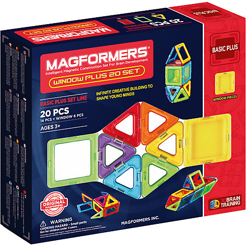 Магнитный конструктор 715001 Window Plus Set 20 set, MAGFORMERS от MAGFORMERS
