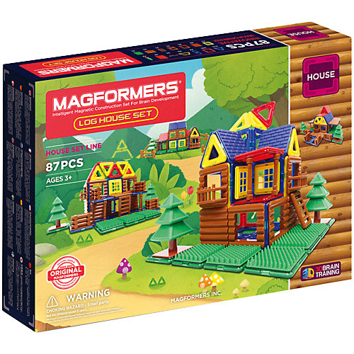 Магнитный конструктор 705004 Log House Set, MAGFORMERS от MAGFORMERS