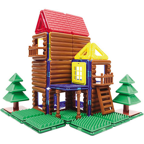 Магнитный конструктор 705004 Log House Set, MAGFORMERS от MAGFORMERS