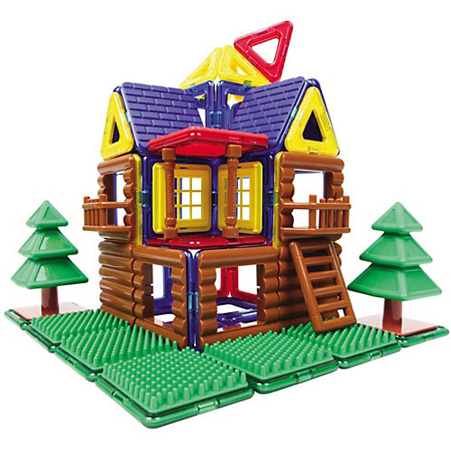 Магнитный конструктор 705004 Log House Set, MAGFORMERS от MAGFORMERS