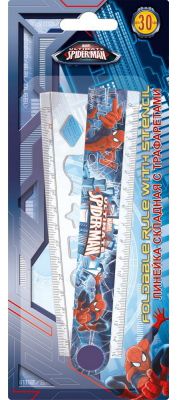 Spider-man Classic Линейка, 30 см. Размер 23,5 х 9,5 х 0,5 см.