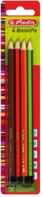 Herlitz Карандаши чернографитные, 4шт, (Н,НВ,В,2В), блистер