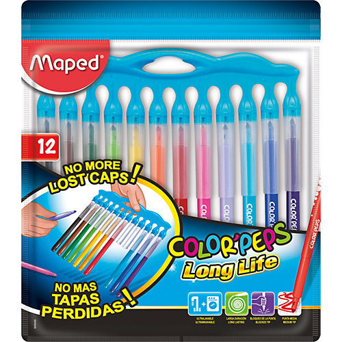 Фломастеры Maped «Color' peps long life», 12 цветов от Maped