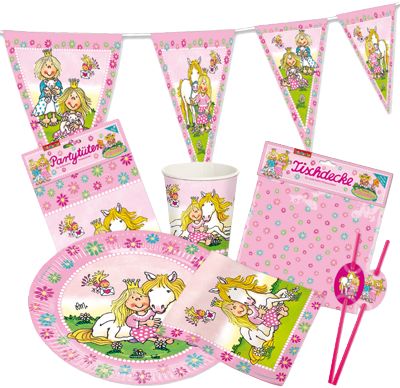 Partyset Prinzessin Miabella, 46-tlg. rosa