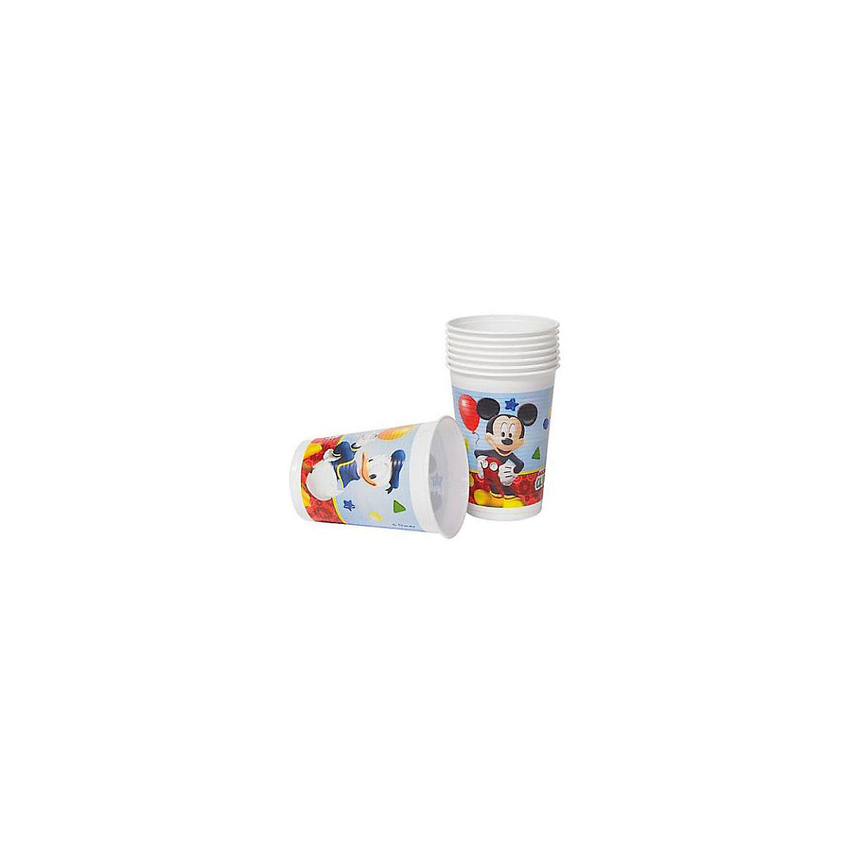 Partybecher/Trinkbecher Disney Mickey Mouse Playful 200 ml Kunststoff 8 Stück