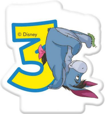 Kerze Zahl 3 Winnie Alphabet