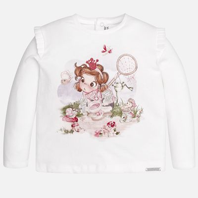 Футболка с длинным рукавом Mayoral для девочки