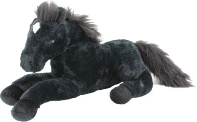 1 x Pferd Kuscheltier 30cm Plüschtier Fohlen stehend braun schwarz grau wählbar 